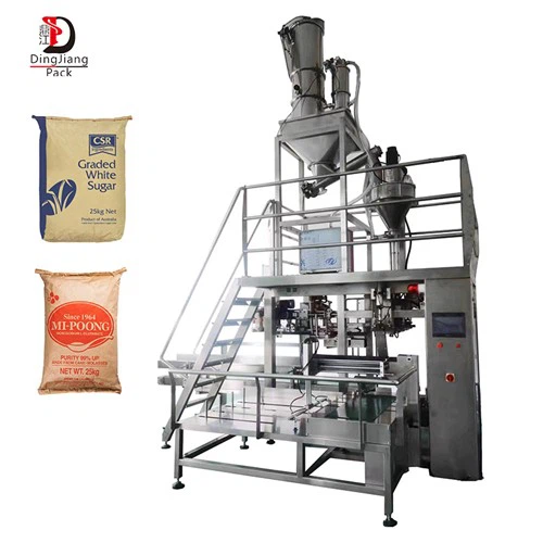 Mesin Pengemas Makanan Kantong Bubuk 25kg Otomatis